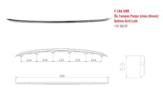 TAMPON PANJURU ALT UZUN ÇITA KROM LINEA URBAN resmi