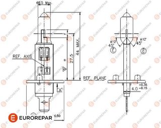 ERP H1 12V-55W AMPUL resmi