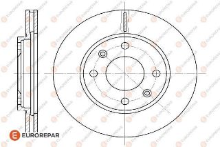ERP FREN DİSKI ÖN (4D 247MM) 106 206 306 94- resmi