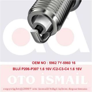 BUJİ P206-P307 1.6 16V /C2-C3-C4 1.6 16V resmi