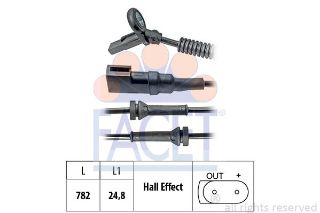 ÖN  ABS HIZ SENSÖRÜ  (SAG / SOL) FİESTA 01>08 resmi