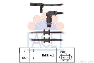 ON ABS SENSORU W203 S203 CL203 C209 A209 R171 resmi