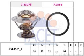 90C TERMOSTAT (90°) LAGUNA 2,0 16V SAFRANE 2,0 resmi