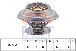 TERMOSTAT (83°) ACTROS MP2-MP3/ATEGO/AXOR/SK-MK-NG-LK-LP SERI/CONECTO/TRAVEGO/TOURISMO/O303-O403-O404/TGA-TGL-TGM-TGS-TGX/E-F-M-L 2000 / OM 904 resmi