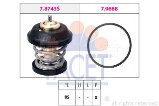 TERMOSTAT 95°C GOLF V VI JETTA PASSAT TİGUAN A3 A4 A5 LEON TOLEDO OCTAVIA 1.8 2.0 resmi