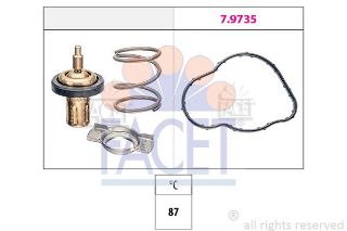TERMOSTAT 87 °C QASHQAI J11 CAPTUR CLİO IV KANGOO MEGANE III 1.5DCI , X117 15>18 W176 12>18 W246 13>18 C117 13>18 resmi