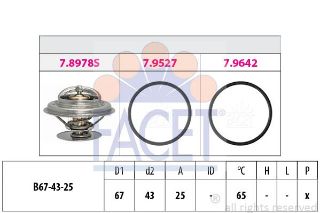 TERMOSTAT (65°) / (CONTALI) ACTROS MP2-MP3 1841-1843-1844 / ATEGO / AXOR ECONIC / MK-NG-LK SERI / LN2 LP O301 - O305 resmi