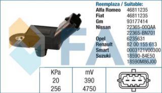 MAP SENSÖRÜ Z13DT-Z13DTJ-Z13DTH CORSA C-D MERIVA A 04- resmi