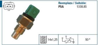 HARARET MÜŞÜRÜ YESIL PARTNER-BERLİNGO-P206-P306 YM-XSARA II-JUMPY-EXPERT DW8-DW8B 00-03 resmi