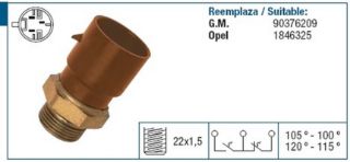 RADYATOR FAN MÜŞÜRÜ C18NZ 18SV 20NE VECTRA A ASTRA F resmi