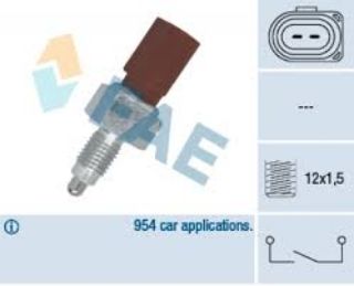 GERİ VİTES MÜŞÜRÜ BORA-GOLF 4-5 JETTA 05 PASSAT 05 SİYAH 2 FİŞLİ - SİYAH resmi