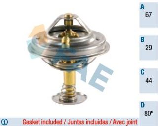 TERMOSTAT 80 °C (CONTALI) W124 93>95 W126 85>91 W140 91>98 R129 92>01 resmi