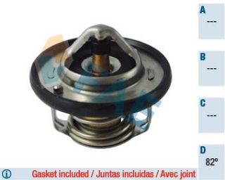 TERMOSTAT 82 DERECE ACCENT BLUE 1,4 BENZINLI 2011 -> I20 1,2 BENZINLI 2008 -> i30 2007 -> / CEED 2007 -> / NOTE 1,6 2006 -> JUKE 1,6 BENZINLI 2010 -> QASHQAI 1,6 BENZINLI 2007-2013 resmi