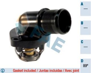 TERMOSTAT KOMPLE KAPAKLI 89°C° 106 206 306 C2 C3 C3 II C3 PLURIEL XSARA SAXO TU3JP-TU3A TU3AES 1.8 8V resmi