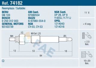 KIZDIRMA BUJİSI CORSA B ASTRA F KADETT E 1,7 resmi