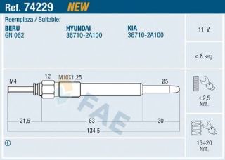 KIZDIRMA BUJISI ACCENT ERA 1,5 CRDI 06> GETZ 1,5 CRDI 06> CEED 1,5 CRDI 11> MATRIX 1,5 CRDI 04>CERATO CEED RIO 1,5 CRDI 05> EURO 3-EURO4 MOTOR resmi