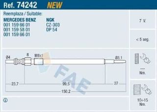 KIZDIRMA BUJİSI W169 04>12 W204 09>14 W205 14>18 W212 09>16 W447 14> SPRINTER 09> resmi