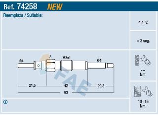 KIZDIRMA BUJİSI OPEL ANTARA 06> CHEVROLET CAPTIVA 06> CRUZE 09> LACETTİ 07> NUBIRA 05> 2.0 D resmi