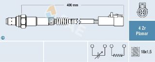 OKSIJEN SENSÖRÜ  (YESIL KISA) FORD FİESTA 02>08 MAZDA 121 III (JASM, JBSM): 96>03 2 (DY): 03>06 resmi