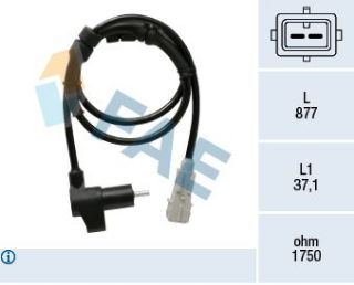 ABS HIZ SENSÖRÜ  ARKA SAĞ / SOL P406 BOY: 809MM resmi