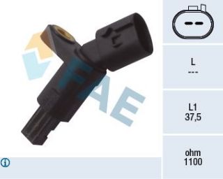 ABS KABLOSU SENSORU ARKA SOL A3 TT AROSA TOLEDO OCTAVIA BORA GOLF LUPO NEW BEETLE resmi