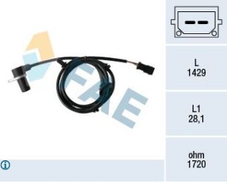 TEKERLEK HIZ SENSORU ARKA SAG AUDI A4 01>08 resmi