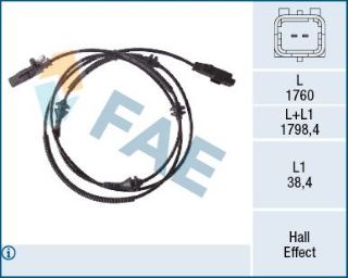 ARKA ABS SENSORU P407 C5 III C6 3,0 V6 / 2,2HDI / 2,7HDI / 1,8 / 2,0 / 1,6HDI / 2,0HDI 04> resmi