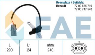 EKSANTRİK MIL SENSÖRÜ  R19-MEGANE I-CLİO I-LAGUNA I 1.2-1.4-1.6-1.8-1.9 resmi