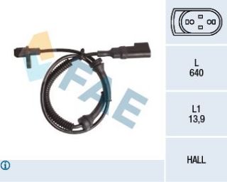 ARKA ABS SENSORU (SAG / SOL) CONNECT 1,8TDCI 02>13 BOY:555MM resmi