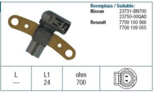 KRANK MİLİ SENSÖRÜ  EKSANTRİK LOGAN-KUBISTAR-MİCRA-CLİO II-III-KANGOO-LAGUNA-MEGANE I-II-SCENIC II 1.5DCI K9K-1.9DCI resmi
