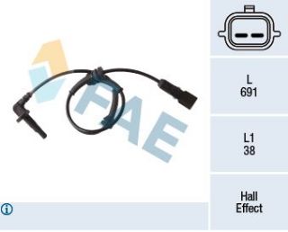 ABS SENSOR KABLO ÖN SAĞ - SOL LAGUNA III resmi