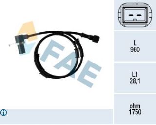 ÖN  ABS SENSÖRÜ  VOLVO S40 I (644) 1.6 99>04 V40 (645)  95>04 resmi
