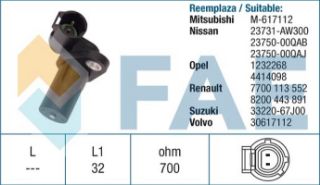 KRANK MİLİ SENSÖRÜ  EKSANTRİK MEGANE II-SCENIC II-MASTER II-TRAFİC II-LAGUNA II-VİVARO-MOVANO 1.9DTI-1.9DCI F9Q resmi