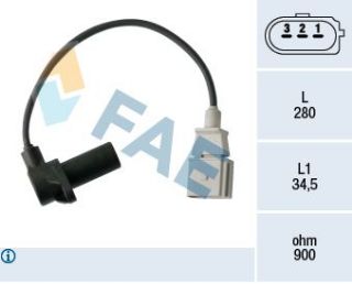 KRANK DEVİR SENSÖRÜ  TOUAREG 03>12 Q7 07>15 3.0TDI CASA CASB resmi