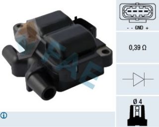 ATEŞLEME BOBİNİ SMART FORTWO CABRİO (450) 04>07 ROADSTER COUPE (452) 03>05 CABRİO (450) 01>04 resmi