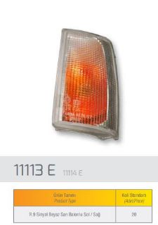 SİNYAL LAMBASI SAĞ BEYAZ R9 resmi
