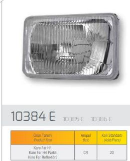 REFLEKTOR ATOM TIPI KARE H1 450133 resmi