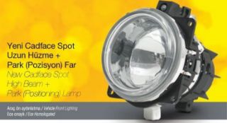 SPOT FARI PARKLI CADFACE F,CARGO J9 (2009) BMC PROF (2010) KAPAK+KABLO CIZGISIZ CAMLI resmi
