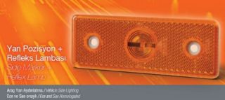 YANPOZİSYON+REFLEKSLAMBASI,TURUNCU,12V/24V,KABLOLU resmi
