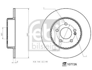 FREN DİSKİ ARKA BM 205 2013- resmi