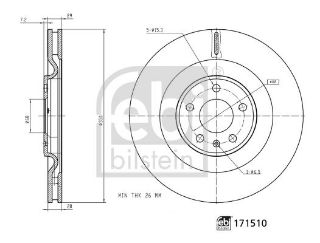 FREN DİSKİ ARKA BM TOUAREG-A6-A7-A8-Q8 17- resmi