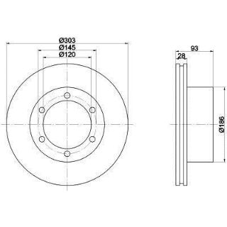 FREN DİSKİ ARKA BM SPRT.415,416,515,516CDI 06 +& resmi