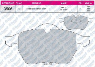 ON FREN BALATASI-KABLOSUZ  (VW GOLF 98-06  POLO 05-10  AUDI A3 97-03  SEAT LEON 00-06) resmi
