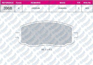 FREN BALATASI ÖN HYUNDAİ I10 08-11 KİA PICANTO 04-10 resmi