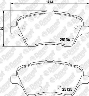 FREN BALATASI ÖN WVA 24283 FORD B-MAX 2012-> FİESTA 2012-> FİESTA VI 2009-> TOURNEO COURIER 2014-> TRANSİT COURIER 2014-> MAZDA 2 2008-> resmi