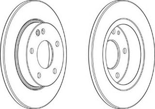FREN DİSKI ÖN (5D 260MM) W168   97-04 resmi