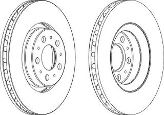 ÖN FREN AYNASI VOLVO S60 00 S80 98-06 V70 97-00 2.0-2.3-2.4-2.5-3.0-2.9 305x25x5DLxHAVALI resmi