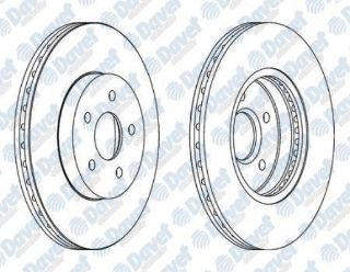 ÖN FREN AYNASI MONDEO III 1.8-2.0-2.2 00-07 JAGUAR X-TYPE 01 300X24X5DLXHAVALI resmi
