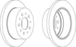 FREN DİSKİ ARKA 18Q DUCATO 94>06 / BOXER 94>06 / JUMPER 94>06 DÜZ 280MM resmi