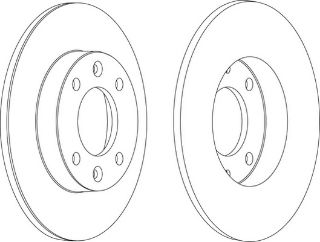 FREN DİSKI ARKA (4D 247MM) 307  C2  C3  C4  PARTNER  XSARA PICASSO 96- resmi